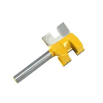 2pcs 6mm Shank T-Slot Tenon Milling Cutter Carving Knife Square Tooth Router Bits for Wood Tool Wood