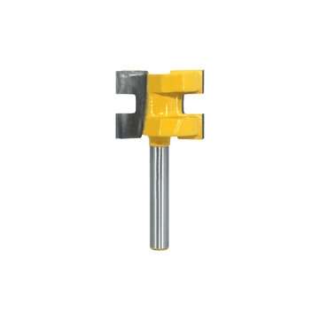 2pcs 6mm Shank T-Slot Tenon Milling Cutter Carving Knife Square Tooth Router Bits for Wood Tool Wood