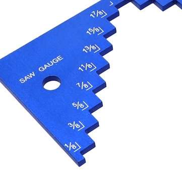 2pcs Aluminium Alloy 1/8 to 2-1/4 Inch Depth Gauge Saw Gauge for Table Saw Router Table Set Up Miter