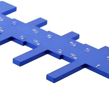 2pcs Aluminium Alloy 1/8 to 2-1/4 Inch Depth Gauge Saw Gauge for Table Saw Router Table Set Up Miter