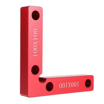 2Pcs Aluminium Alloy 90 Degree 100x100mm Precision Clamping Square Woodworking Machinist Square Posi