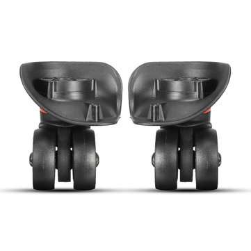 2Pcs Black Luggage Suitcase Universal Wheels Repair Replacement