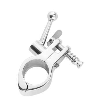 2Pcs BSET MATEL Stainless Steel 316 Jaw-like Slide Awning Clamp with Quick Release Pin Bimini Top Hi