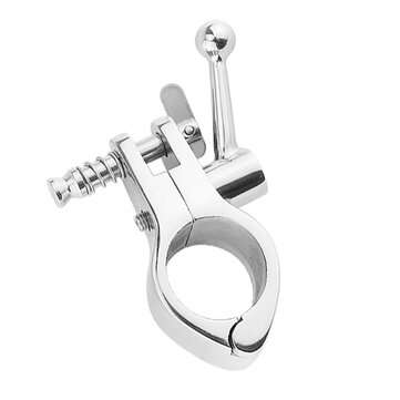 2Pcs BSET MATEL Stainless Steel 316 Jaw-like Slide Awning Clamp with Quick Release Pin Bimini Top Hi