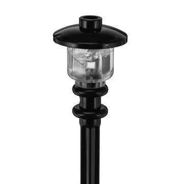 2pcs Black Universal DIY LED Bright White Light Lamp Post Lantern For Lego Street Building Shop Mode