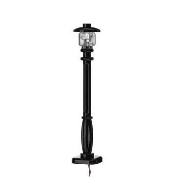 2pcs Black Universal DIY LED Bright White Light Lamp Post Lantern For Lego Street Building Shop Mode