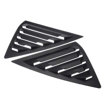 2Pcs Car Carbon Fiber Style Window Louvers Sunshade For Nissan... (TYPE: SEVENLIGHTCOLORSWITHREMOTE)