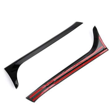 2Pcs Car Black Gloss Black Rear Window Side Spoiler Wing Canards Splitter For VW Golf 6 MK6 2008-201