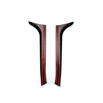 2Pcs Car Black Gloss Black Rear Window Side Spoiler Wing Canards Splitter For VW Golf 6 MK6 2008-201