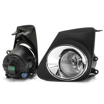 2Pcs Car Fog Lamp With Cover Frame H11 Light Bulbs Switch Wire Harness Relay Kit For Corolla 2011-20