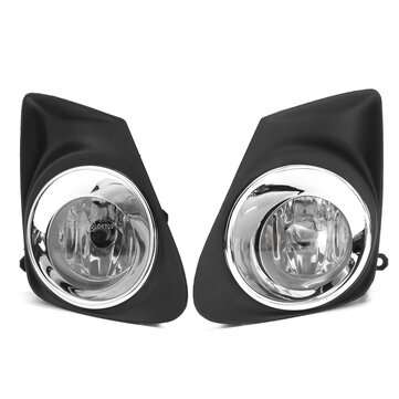 2Pcs Car Fog Lamp With Cover Frame H11 Light Bulbs Switch Wire Harness Relay Kit For Corolla 2011-20