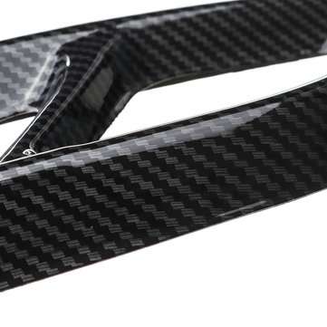 2Pcs Car Carbon Look Rear Dual Exhaust Pipe Stick Covers Auto Exhaust Muffler For Benz C GLC W205 X2