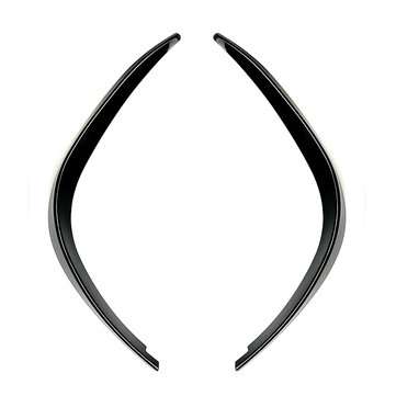 2Pcs Car Front Bumper Splitter Spoiler Fog Light Canard For Mercedes Benz A ... (COLOR.: GLOSSBLACK)