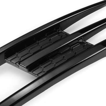 2Pcs Car Front Fog Lamp Eyebrow Glossy Black For VW Golf MK7 2014-2017