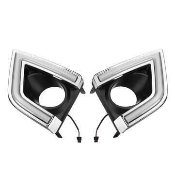 2Pcs Car LED DRL Daytime Running Lights Turn Signal Lamps For Toyota Corolla 2014-2016