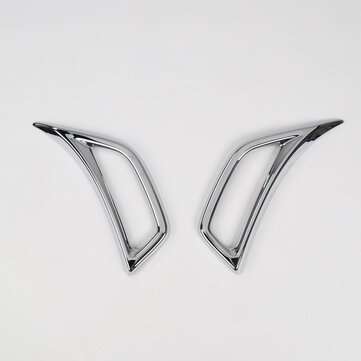 2Pcs Car Leaf Plate Air Inlet Trim Cover Moulding Trim Strip for Jeep for Wrang... (COLOR.: PLATING)