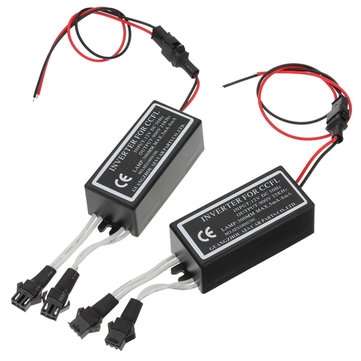 2PCS CCFL Angel Eyes Halo Ring Lights Inverters 12V Anti Interference