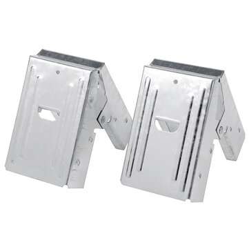 2Pcs Carpentry Clip Sawhorse Bracket Steel Clamps Fuller Tool Riveted Woodworking