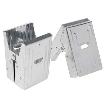 2Pcs Carpentry Clip Sawhorse Bracket Steel Clamps Fuller Tool Riveted Woodworking