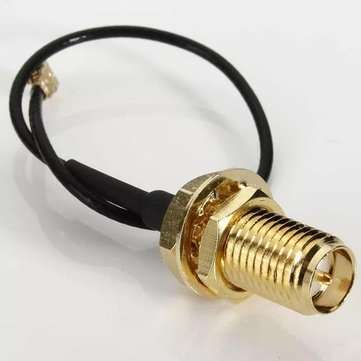 2Pcs DANIU 10cm PCI U.FL / IPX to RP-SMA Female Jack Pigtail Cable Wire