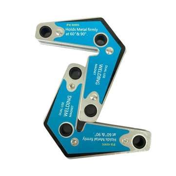 2Pcs Dual-use Welding Magnet Holder Locator Welding Corner 60/90 Degree