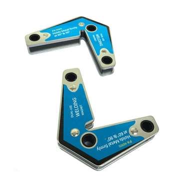 2Pcs Dual-use Welding Magnet Holder Locator Welding Corner 60/90 Degree