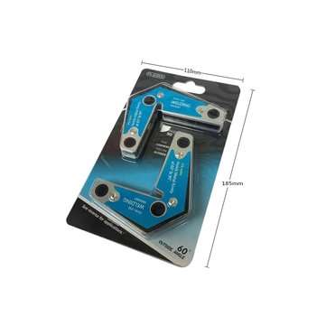 2Pcs Dual-use Welding Magnet Holder Locator Welding Corner 60/90 Degree