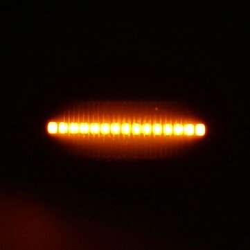 2PCS Dynamic Black Side Indicator LED Repeater Light For Ford Transit Tourneo Fiesta Ka Mondeo