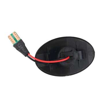 2PCS Dynamic Black Side Indicator LED Repeater Light For Ford Transit Tourneo Fiesta Ka Mondeo