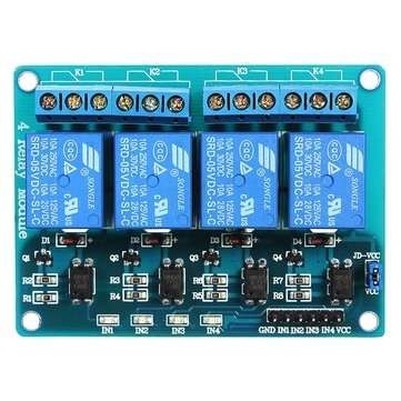 2Pcs Geekcreit 5V 4 Channel Relay Module PIC ARM DSP AVR MSP430 Blue Geekcreit for Arduino - product