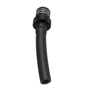 2pcs Gas Fuel Cap Valve Vent Breather Hose One Way Tube For ATV PIT Dirt Bike Black