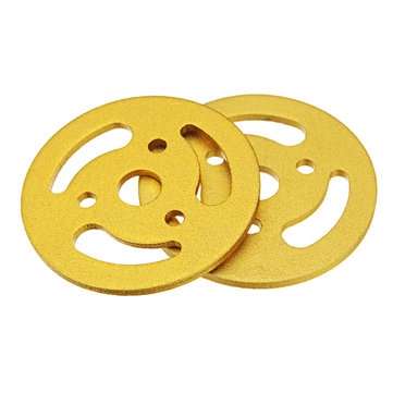 2Pcs Golden Driving Wheels + Bearing Wheels + Plastic Track Set Accessory For Robot Car Chassis