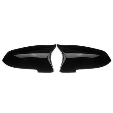 2Pcs Gloss Black Side Rearview Mirror Covers Caps For BMW 5 6 7 Series F10 F18 F11 F06 F07 F12 F13 F