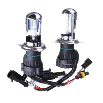 2PCS H4 55W Car HID Xenon Headlights Hi/Lo Bi Beam Headlamp Bulb 3000K... (COLOR TEMPERATURE: 6000K)