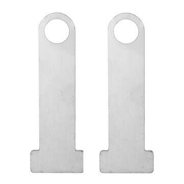 2pcs Heavy Duty Helmet Lock Anti-Theft PIN Locking Chain Buckle Lock Secure Motor... (COLOR: SILVER)
