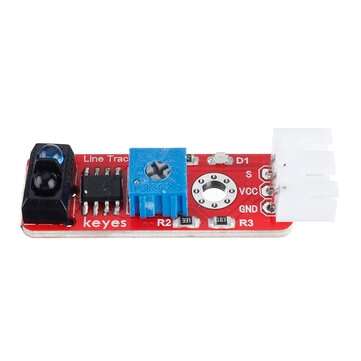 2Pcs Keyes Brick Grayscale Sensor(Pad hole) Anti-reverse Plug White Terminal TCRT5000 Sensor Module
