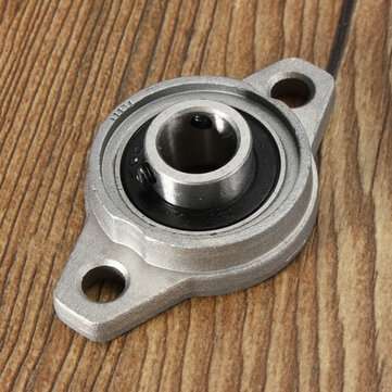 2pcs KFL001 Zinc Alloy Pillow Block Flange Ball Bearing 12mm Bore Diameter KFL Bearing
