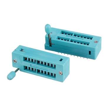 2pcs IC Lock Seat Zif Socket Test Universal zif Sockets 20Pin