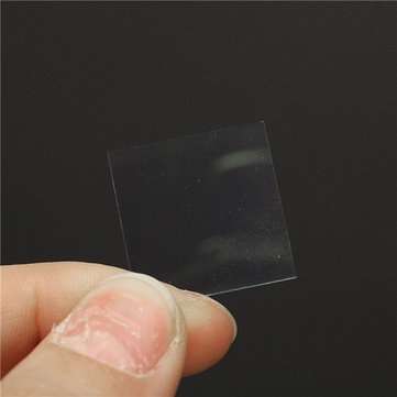 2Pcs Indium Tin Oxide Transparent Conductive Glass Slide 20x20x1.1mm