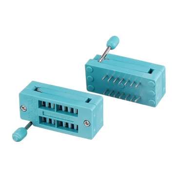 2pcs IC Lock Seat Zif Socket Test Universal zif Sockets 14Pin