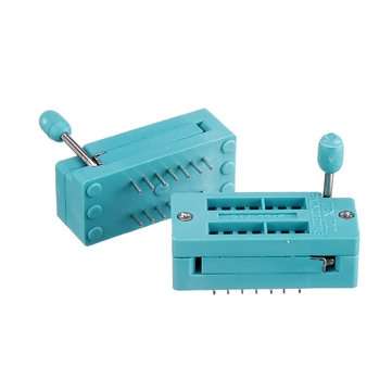 2pcs IC Lock Seat Zif Socket Test Universal zif Sockets 14Pin