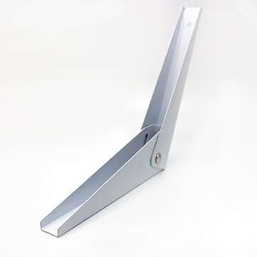 2PCS L Shape Folding Angle Shelf Bracket Heavy Support Adjustable Wall Mounted Be... (LENGTH: 8INCH)