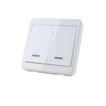 2pcs KTNNKG Wireless Light Switch Kit + KTNNKG 433MHz Universal Wireless Remote Control 86 Wall Pane
