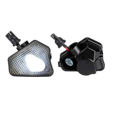 2Pcs LED Car Rearview Mirror Lights Under Mirror Puddle Lights For Mercedes Benz W117 W204 W212 W221
