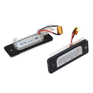 2PCS LED Number License Plate Light Rear For BMW E30 E28 E23 E32 3 5 6 7 Series