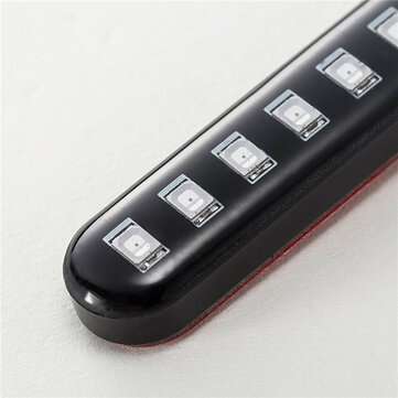 2Pcs Led Turn Signals Strip Motorcycle Flowing Water Tail Brake Lights 12 Led 3528Smd License Plate