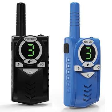 2pcs Long Rangee Max 10KM Walkie Talkie Radio Interphone Handheld Ch... (PLUG: EUPLUG | COLOR: BLUE)