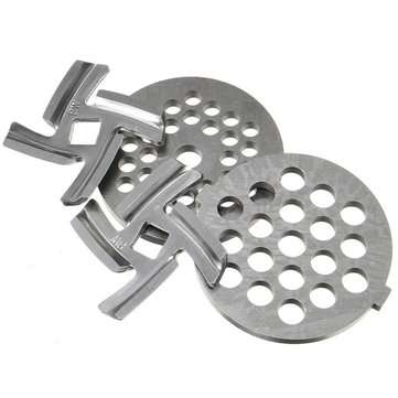 2Pcs Meat Chopper with 2Pcs Cutter Blade For MG30/60 Kitchen Meat Ginder Parts