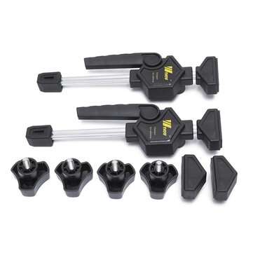 2Pcs MFT Table Clamp Quick Ratchet Release Speed Squeeze Woodworking Clamp Clip Kit Spreader Gadget