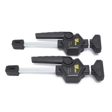 2Pcs MFT Table Clamp Quick Ratchet Release Speed Squeeze Woodworking Clamp Clip Kit Spreader Gadget